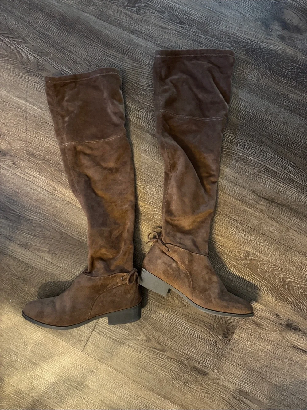 Women's Over-the-Knee Brown Suede Boots